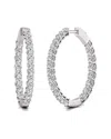 Diana M Lab Grown Diamonds Diana M. Fine Jewelry 14k 10.00 Ct. Tw. Lab Grown Diamond Hoops