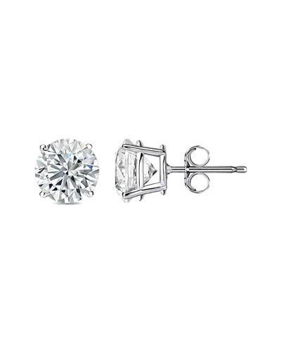Diana M Lab Grown Diamonds Diana M. Fine Jewelry 14k 10.00 Ct. Tw. Lab-grown Diamond Studs In Metallic