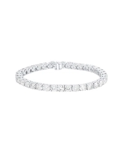 Diana M Lab Grown Diamonds Diana M. Fine Jewelry 14k 10.00 Ct. Tw. Lab Grown Diamond Tennis Bracelet In Metallic