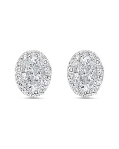 Diana M Lab Grown Diamonds Diana M. Fine Jewelry 14k 1.43 Ct. Tw. Lab-grown Diamond Studs In Metallic