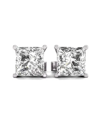 Diana M Lab Grown Diamonds Diana M. Fine Jewelry 14k 1.50 Ct. Tw. Lab Grown Diamond Studs In Metallic