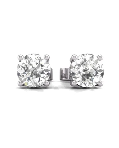 Diana M Lab Grown Diamonds Diana M. Fine Jewelry 14k 1.50 Ct. Tw. Lab Grown Diamond Studs In Metallic