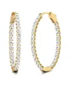 Diana M Lab Grown Diamonds Diana M. Fine Jewelry 14k 2.00 Ct. Tw. Lab Grown Diamond Hoops