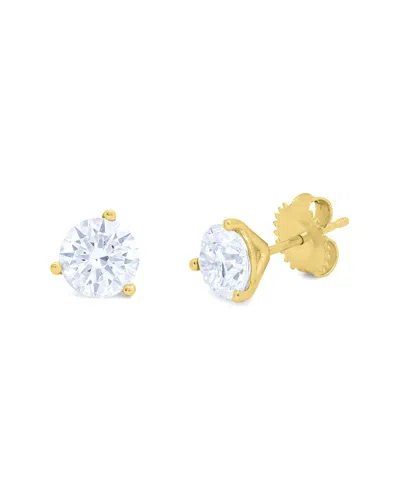 Diana M Lab Grown Diamonds Diana M. Fine Jewelry 14k 2.00 Ct. Tw. Lab Grown Diamond Studs In Gold