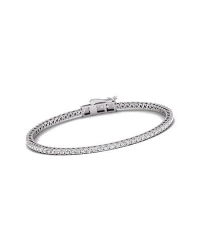 Diana M Lab Grown Diamonds Diana M. Fine Jewelry 14k 2.00 Ct. Tw. Lab Grown Diamond Tennis Bracelet In Metallic