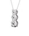 Diana M Lab Grown Diamonds Diana M. Fine Jewelry 14k 2.00 Ct. Tw. Lab Grown Diamond Three-stone Pendant