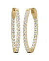 Diana M Lab Grown Diamonds Diana M. Fine Jewelry 14k 2.00 Ct. Tw. Lab Grown Diamond Hoops