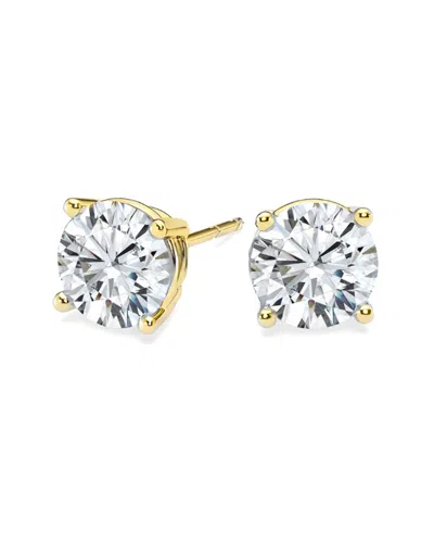 Diana M Lab Grown Diamonds Diana M. Fine Jewelry 14k 3.00 Ct. Tw. Lab Grown Diamond Studs In Gold