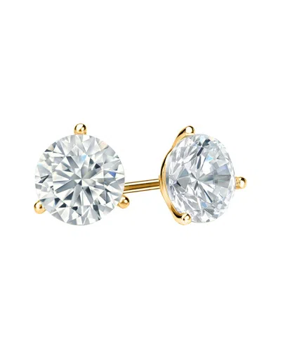 Diana M Lab Grown Diamonds Diana M. Fine Jewelry 14k 3.00 Ct. Tw. Lab Grown Diamond Studs In Gold