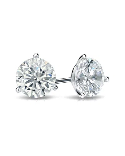 Diana M Lab Grown Diamonds Diana M. Fine Jewelry 14k 3.00 Ct. Tw. Lab Grown Diamond Studs In Metallic