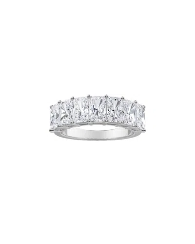 Diana M Lab Grown Diamonds Diana M. Fine Jewelry 14k 3.59 Ct. Tw. Lab Grown Diamond Half-eternity Ring In Metallic