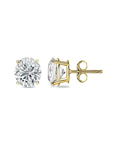 Diana M Lab Grown Diamonds Diana M. Fine Jewelry 14k 4.00 Ct. Tw. Lab Grown Diamond Studs In Gold