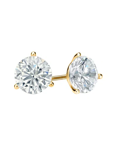 Diana M Lab Grown Diamonds Diana M. Fine Jewelry 14k 4.00 Ct. Tw. Lab Grown Diamond Studs In Gold