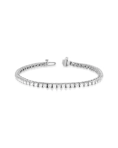 Diana M Lab Grown Diamonds Diana M. Fine Jewelry 14k 4.00 Ct. Tw. Lab Grown Diamond Tennis Bracelet In Metallic