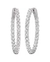 Diana M Lab Grown Diamonds Diana M. Fine Jewelry 14k 5.00 Ct. Tw. Lab Grown Diamond Hoops