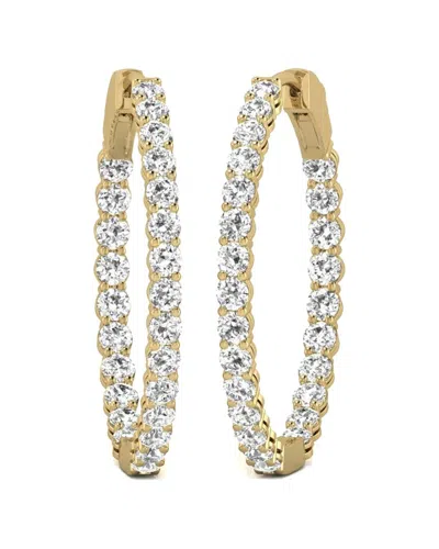 DIANA M LAB GROWN DIAMONDS DIANA M. FINE JEWELRY 14K 5.00 CT. TW. LAB GROWN DIAMOND HOOPS