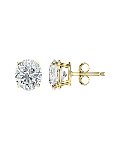 Diana M Lab Grown Diamonds Diana M. Fine Jewelry 14k 5.00 Ct. Tw. Lab-grown Diamond Studs In Gold