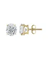 Diana M Lab Grown Diamonds Diana M. Fine Jewelry 14k 5.00 Ct. Tw. Lab-grown Diamond Studs In Gold