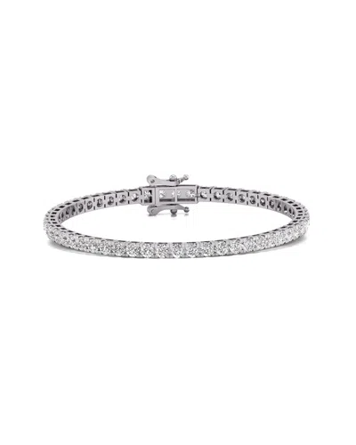 Diana M Lab Grown Diamonds Diana M. Fine Jewelry 14k 5.00 Ct. Tw. Lab Grown Diamond Tennis Bracelet In Metallic