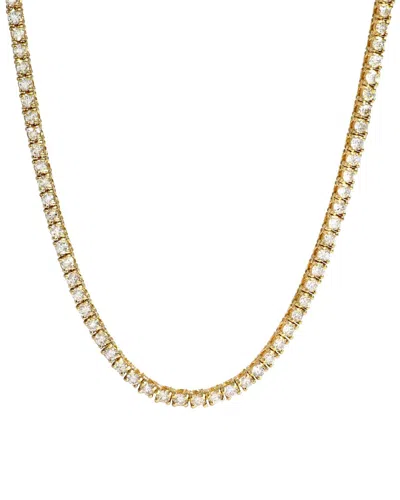 Diana M Lab Grown Diamonds Diana M. Fine Jewelry 14k 5.00 Ct. Tw. Lab Grown Diamond Tennis Necklace In Gold