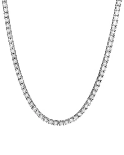 Diana M Lab Grown Diamonds Diana M. Fine Jewelry 14k 5.00 Ct. Tw. Lab Grown Diamond Tennis Necklace In Metallic