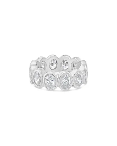Diana M Lab Grown Diamonds Diana M. Fine Jewelry 14k 5.00 Ct. Tw. Lab-grown Diamond Eternity Ring In Metallic