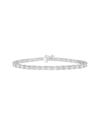 Diana M Lab Grown Diamonds Diana M. Fine Jewelry 14k 6.69 Ct. Tw. Lab-grown Diamond Tennis Bracelet In White