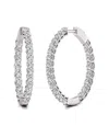 Diana M Lab Grown Diamonds Diana M. Fine Jewelry 14k 10.00 Ct. Tw. Lab Grown Diamond Hoops