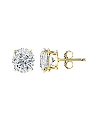 Diana M Lab Grown Diamonds Diana M. Fine Jewelry 14k 7.00 Ct. Tw. Lab-grown Diamond Studs In Orange