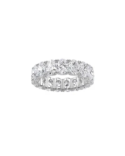 Diana M Lab Grown Diamonds Diana M. Fine Jewelry 14k 7.57 Ct. Tw. Lab Grown Diamond Eternity Ring In Silver