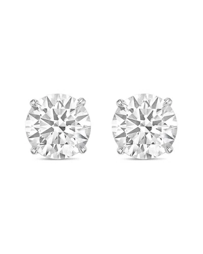 Diana M Lab Grown Diamonds Diana M. Fine Jewelry 14k 8.00 Ct. Tw. Lab-grown Diamond Studs In Metallic
