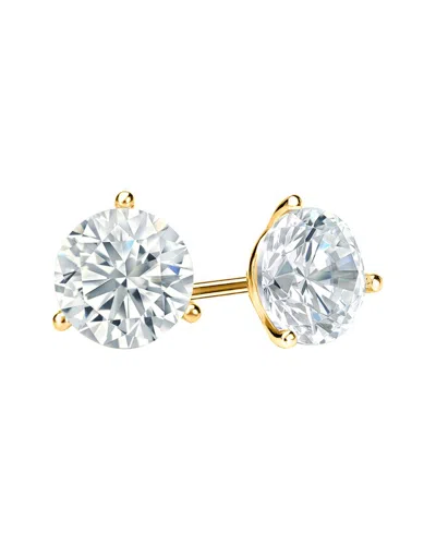 Diana M Lab Grown Diamonds Diana M. Fine Jewelry 14k 8.00 Ct. Tw. Lab-grown Diamond Studs In Gold