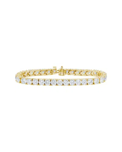 Diana M Lab Grown Diamonds Diana M. Fine Jewelry 14k 8.00 Ct. Tw. Lab Grown Diamond Tennis Bracelet In Gold