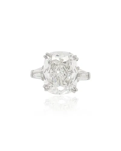 Diana M Lab Grown Diamonds Diana M. Fine Jewelry 18k 10.50 Ct. Tw. Lab-grown Diamond Ring In Blue