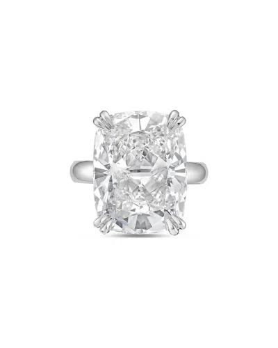 Diana M Lab Grown Diamonds Diana M. Platinum 10.00 Ct. Tw. Solitaire Ring In Metallic