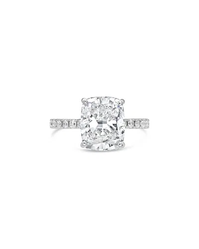Diana M Lab Grown Diamonds Diana M. Platinum 11.00 Ct. Tw. Lab-grown Diamond Ring In Silver