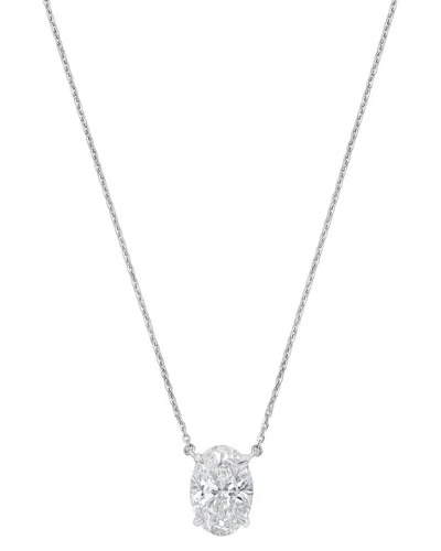 Diana M Lab Grown Diamonds 14k 5.00 Ct. Tw. Pendant Necklace In Brown