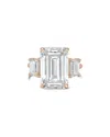 Diana M Lab Grown Diamonds 18k Rose Gold 11.00 Ct. Tw. Three-stone Ring In Gold