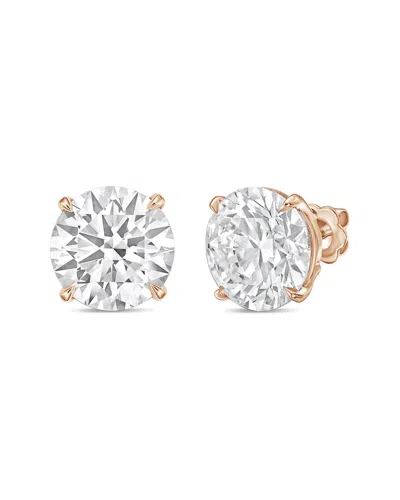 Diana M Lab Grown Diamonds Diana M. 14k Rose Gold 1.00 Ct. Tw. Lab-grown Diamond Stud Earrings In Metallic