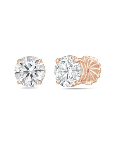 Diana M Lab Grown Diamonds 14k Rose Gold 15.00 Ct. Tw. Stud Earring