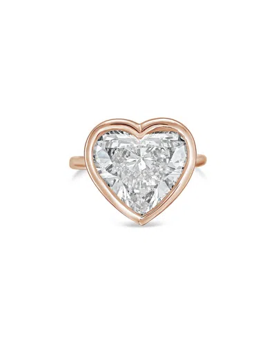 Diana M Lab Grown Diamonds 14k Rose Gold 5.00 Ct. Tw. Bezel Ring