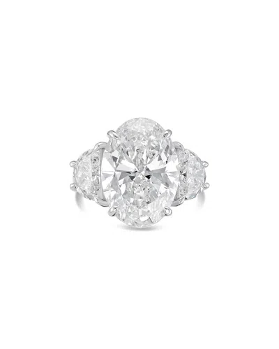 Diana M Lab Grown Diamonds Diana M. Platinum 16.50 Ct. Tw. Lab-grown Diamond Three-stone Ring In White