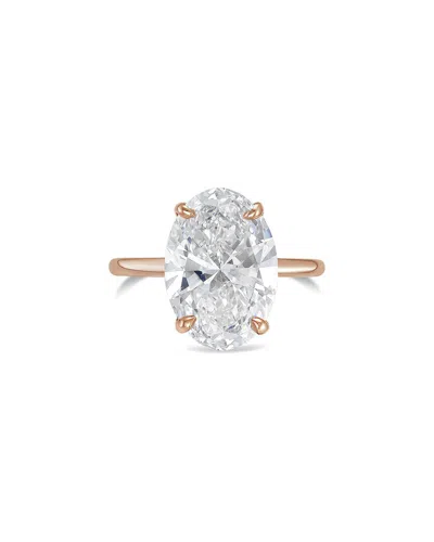 DIANA M LAB GROWN DIAMONDS DIANA M. 18K ROSE GOLD 8.00 CT. TW. LAB-GROWN DIAMOND SOLITAIRE RING