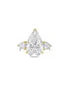 Diana M Lab Grown Diamonds 18k 13.50 Ct. Tw. Three-stone Ring In Gold