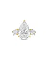 Diana M Lab Grown Diamonds 18k 13.50 Ct. Tw. Three-stone Ring In Gold