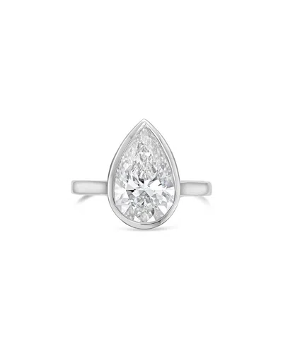Diana M Lab Grown Diamonds Diana M. 14k 5.00 Ct. Tw. Lab-grown Diamond Bezel Ring In Metallic