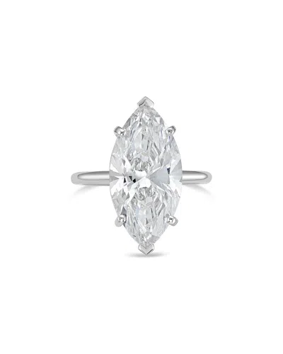 Diana M Lab Grown Diamonds Platinum 10.00 Ct. Tw. Solitaire Ring In Metallic