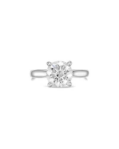 Diana M Lab Grown Diamonds Platinum 10.00 Ct. Tw. Solitaire Ring In Metallic