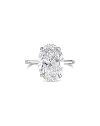 Diana M Lab Grown Diamonds Platinum 10.00 Ct. Tw. Solitaire Ring In Metallic