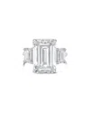 Diana M Lab Grown Diamonds Platinum 13.50 Ct. Tw. Three-stone Ring In Metallic